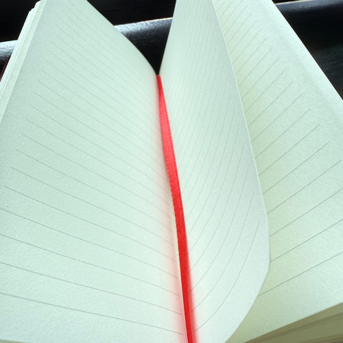 Close-up of a the white sheet from Handmade Steampunk Journal, BrassBound Pages